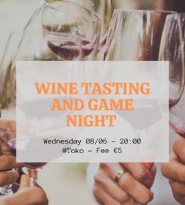 Wine Tasting & Games Night